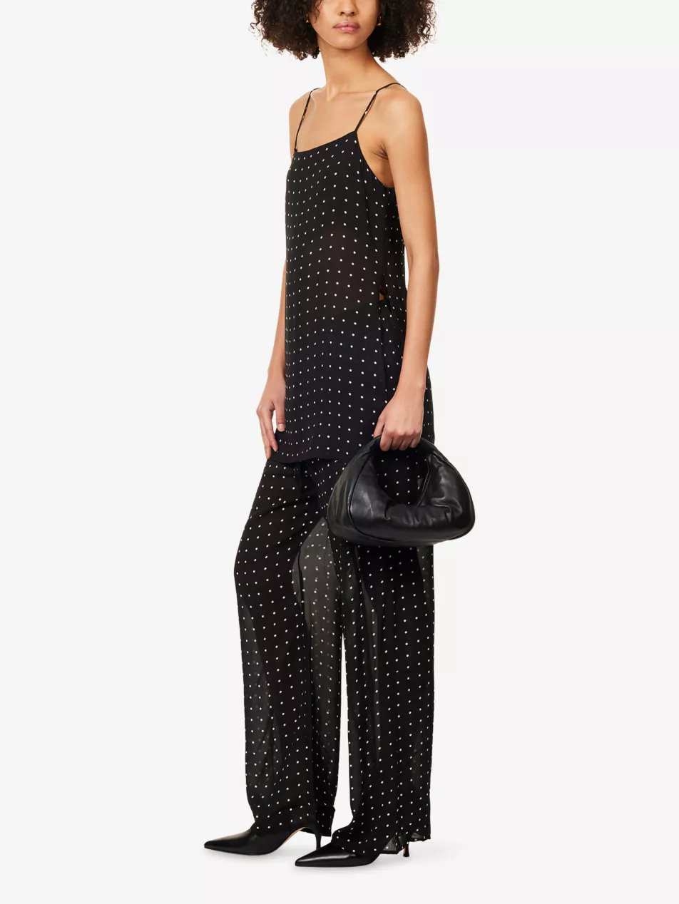 Vanessa Polka-Dot Woven Cami Top - 6