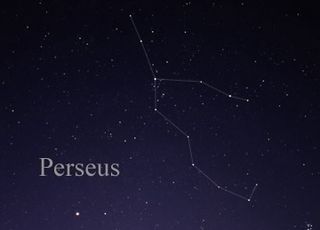 A diagram showing the location of the Perseus constellation