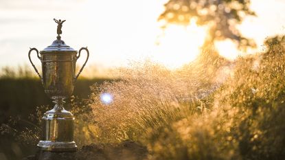 The US Open trophy