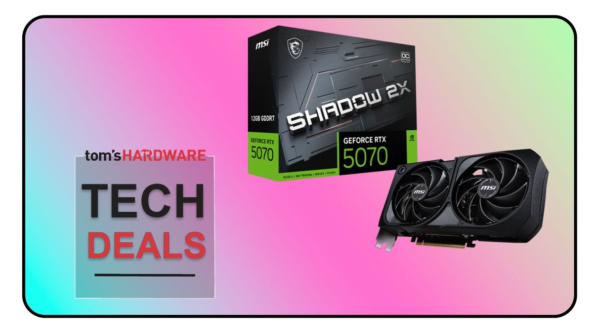 Nvidia’s RTX 5070 breaks the $500 barrier — MSI RTX 5070 Shadow 2X OC available for $499 on Amazon