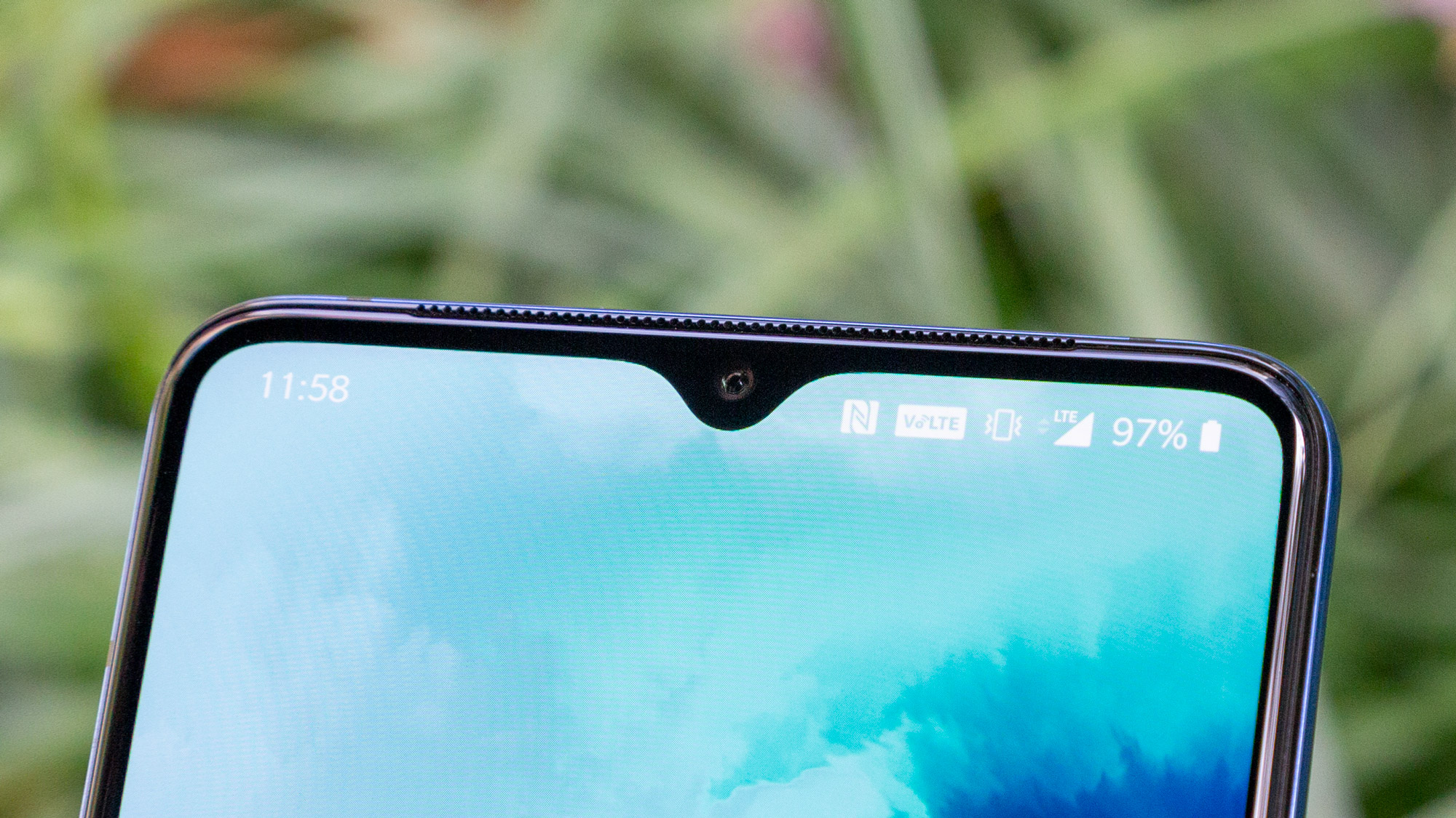 The front camera of the OnePlus 7T.