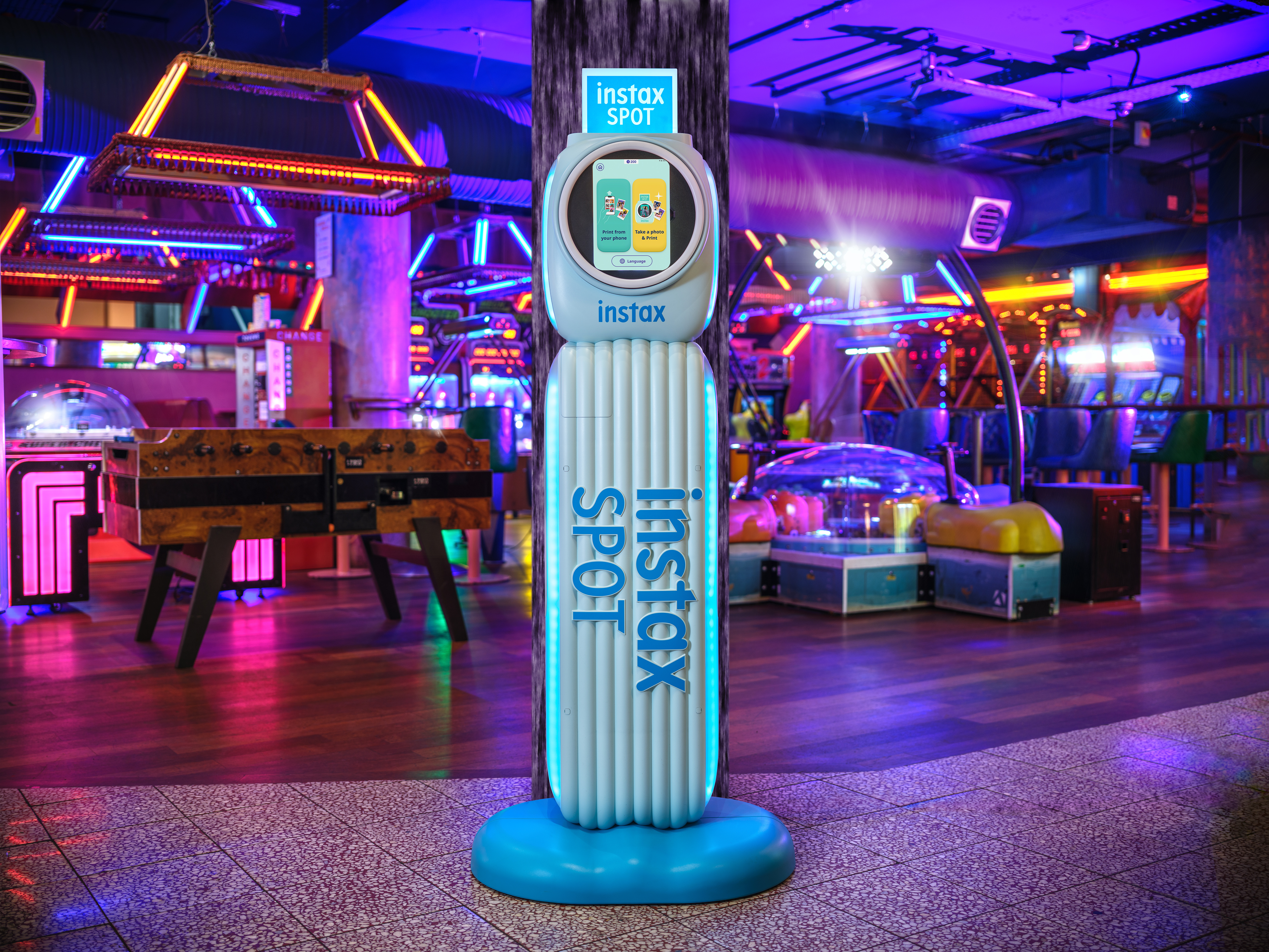 The Fujifilm Instax Spot photo booth