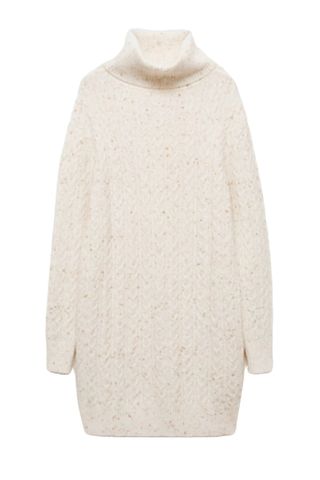 Turtle Neck Knit Dress - Women | Mango Usa