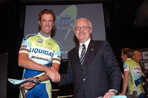 Cipollini and dal Lago wear the Dolmio grin!