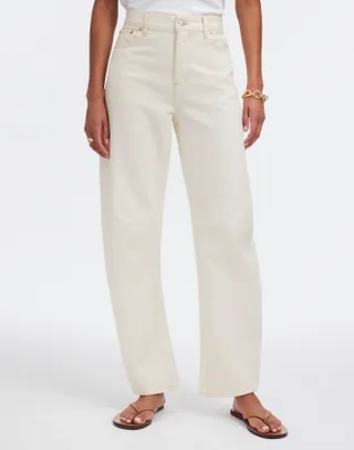 Madewell, The Darted Barrel-Leg Jean