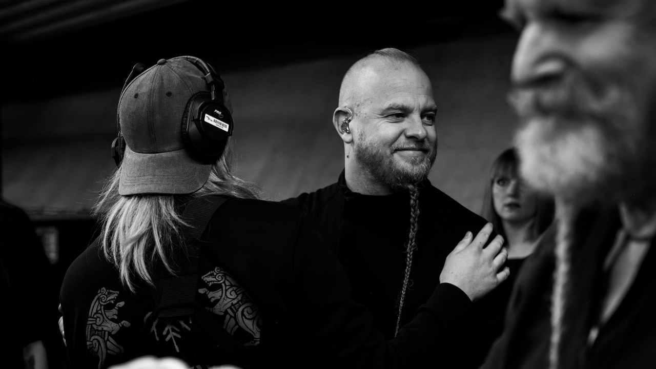 Einar from Wardruna smiling