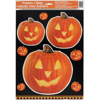 Pumpkin Glow Halloween Window Cling Sheet | Was $3.50 | Now $2.29