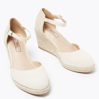 M&amp;S Ankle Strap Wedge Espadrilles - £22.50These Holly Willoughby approved wedges from M&amp;S are a versatile summer essential for any wardrobe - and they're inspired by Kate Middleton's favourite pair.