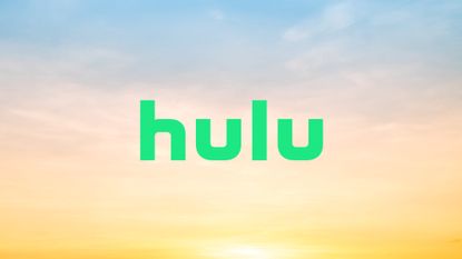 Hulu logo on a sunset background