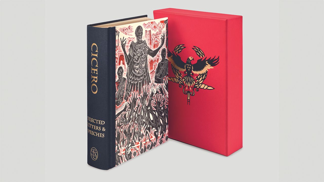 Two images of the new book Cicero: Selected Letters &amp; Speeches​.