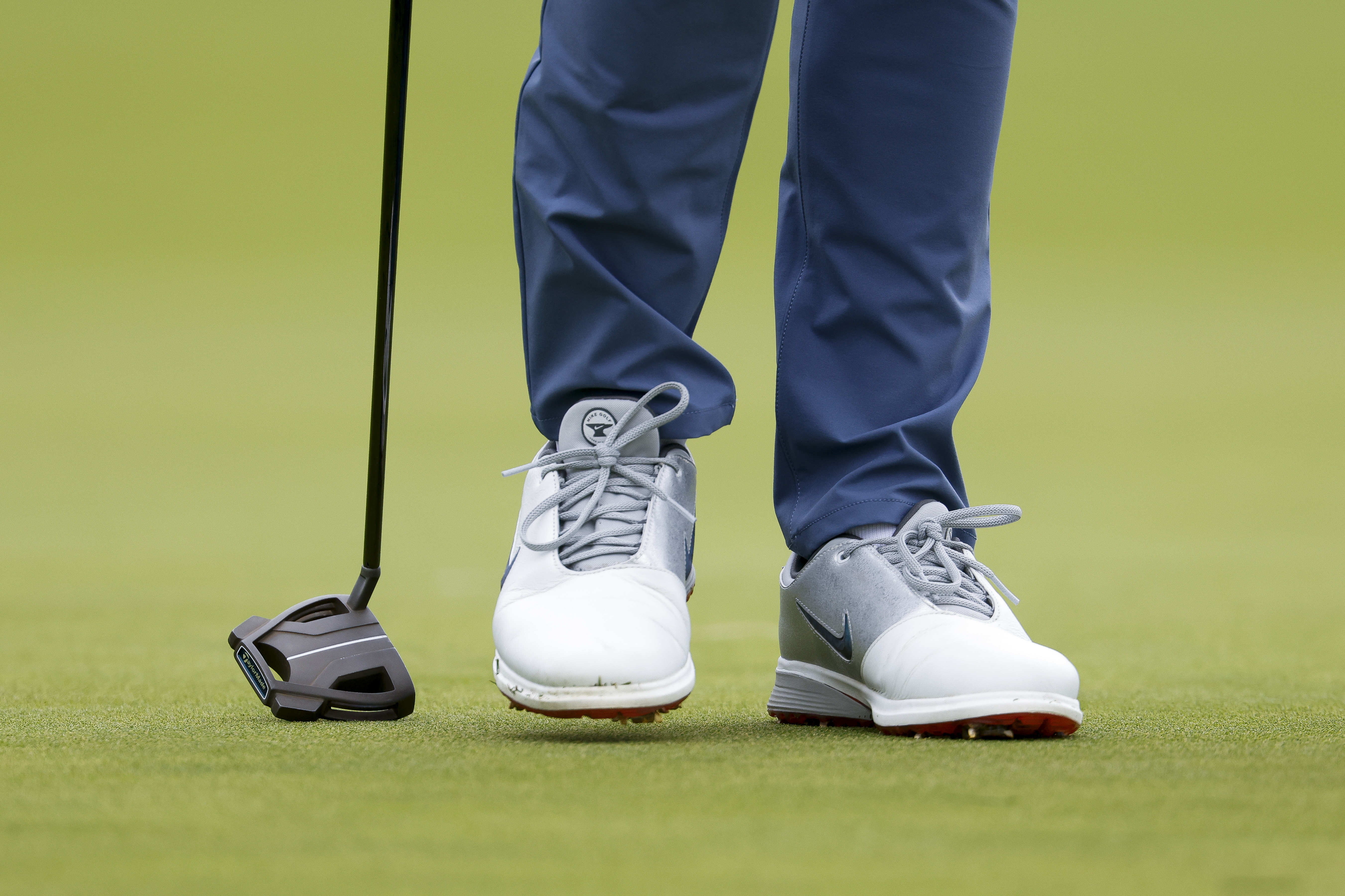 A close up of Rory McIlroy's putter