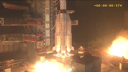 An Indian GSLV Mark II rocket launches the NVS-03 navigation satellite on Oct. 30, 2026.