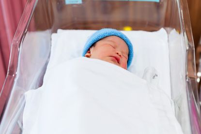 Infant at hospital