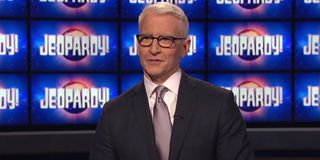 Anderson Cooper on Jeopardy! set