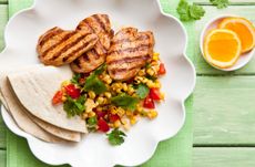 Mexican-style pork with corn salsa