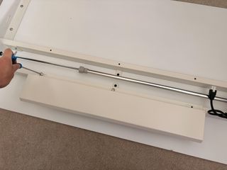 An Autonomous SmartDesk 5 being put together and installed in an office.