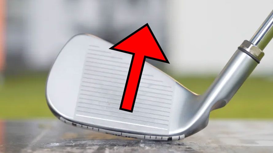 Photo showing a lie angle that is too upright