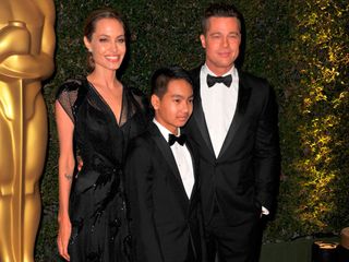 Angelina Jolie hits the red carpet with Brad Pitt and son, Maddox