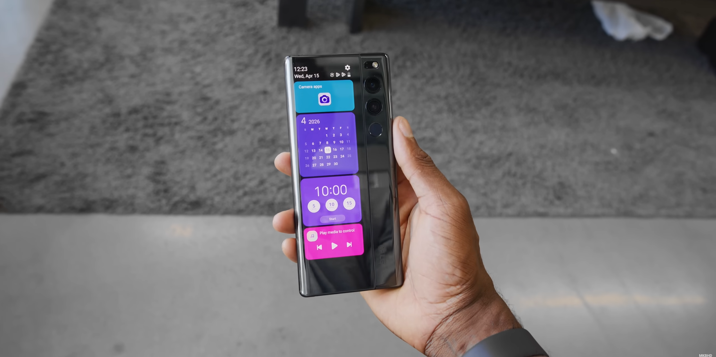 lg rollable phone hands on