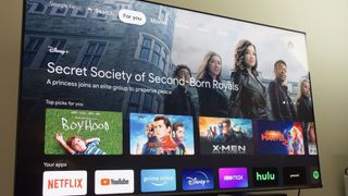 Chromecast with Google TV home screen
