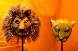 Masks from the Broadway production of "The Lion King"