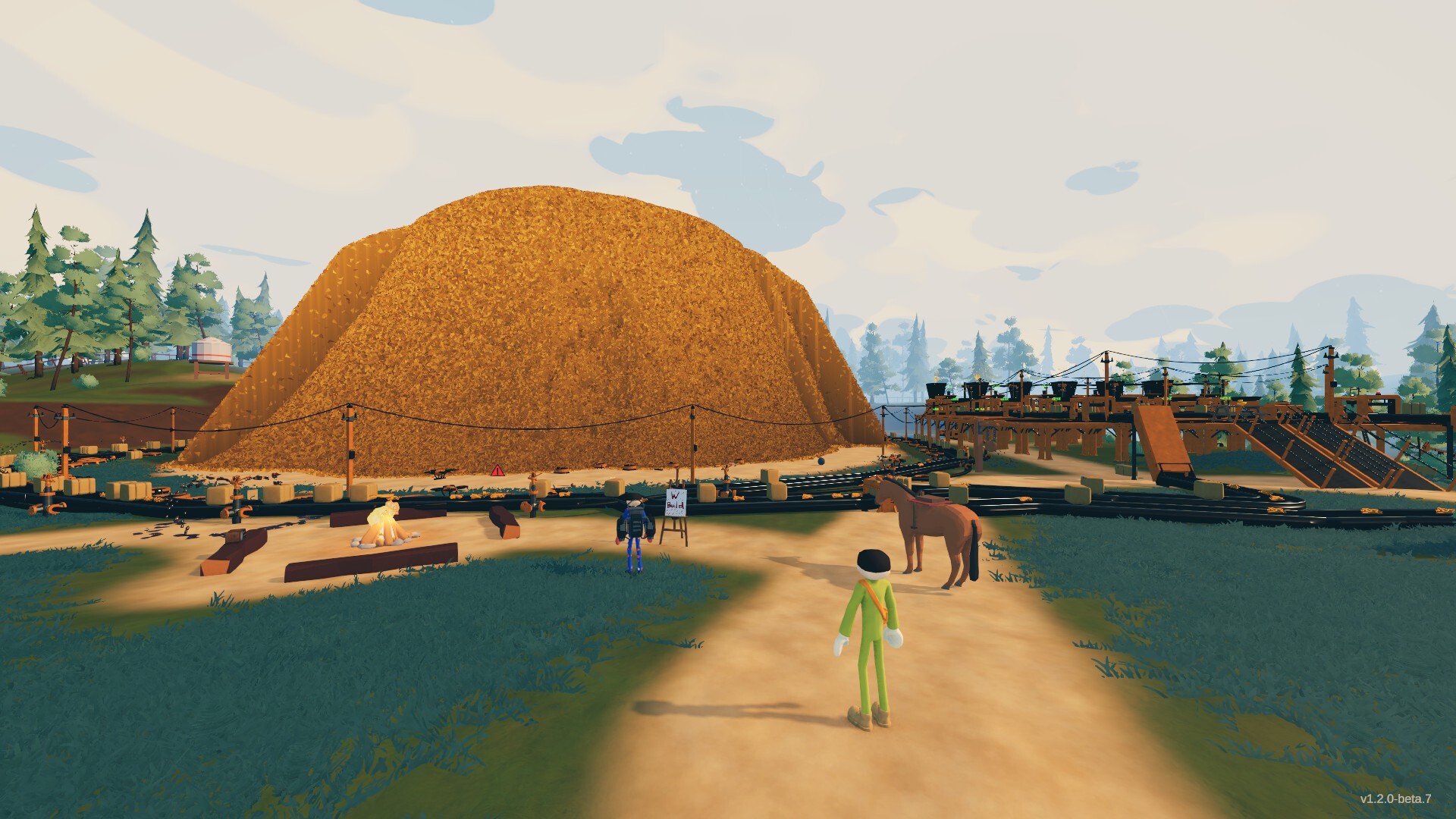 Needle In A Haystack screenshot showing a giant pile of hay