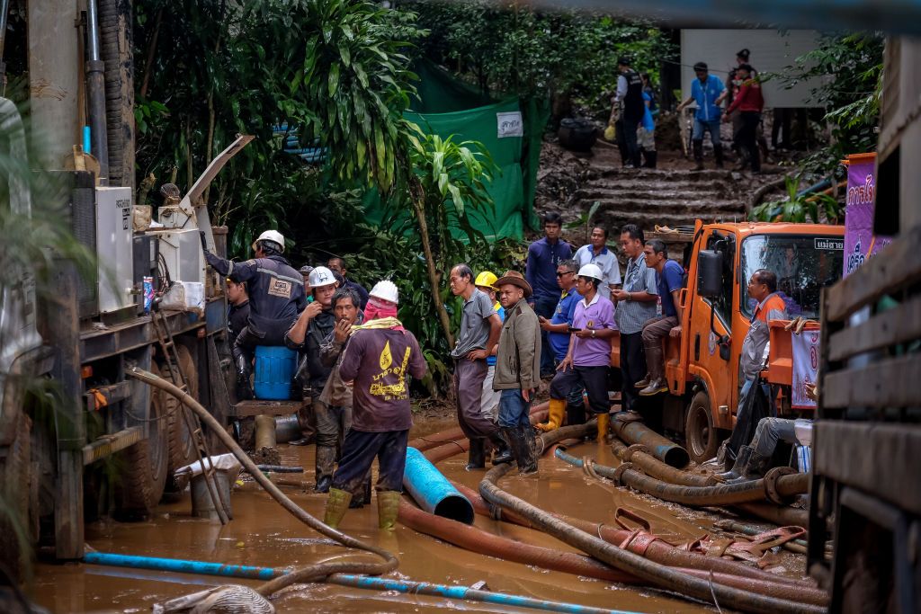 Thailand cave rescue mission.