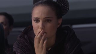 Padme watches in horror as the Galactic Empire is formed