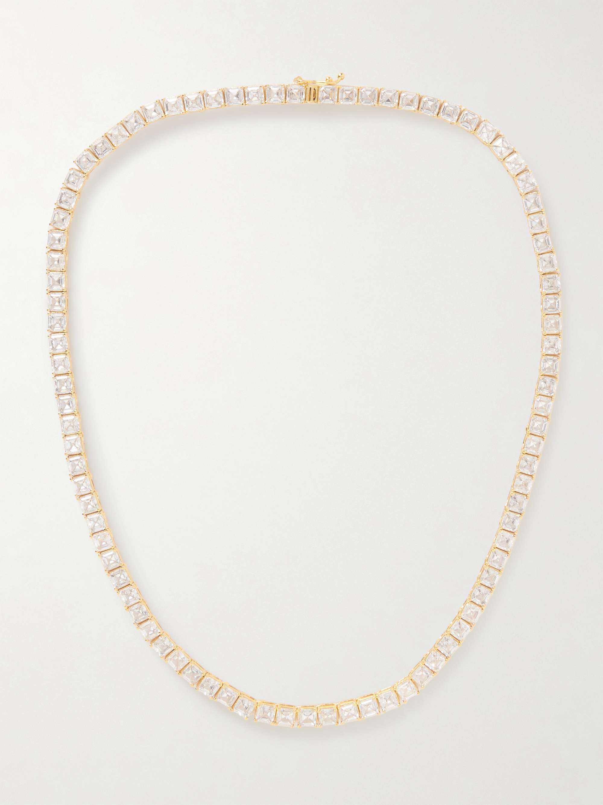 Gia Gold-Tone Cubic Zirconia Necklace