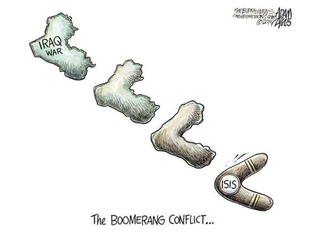 Political cartoon ISIS world Iraq