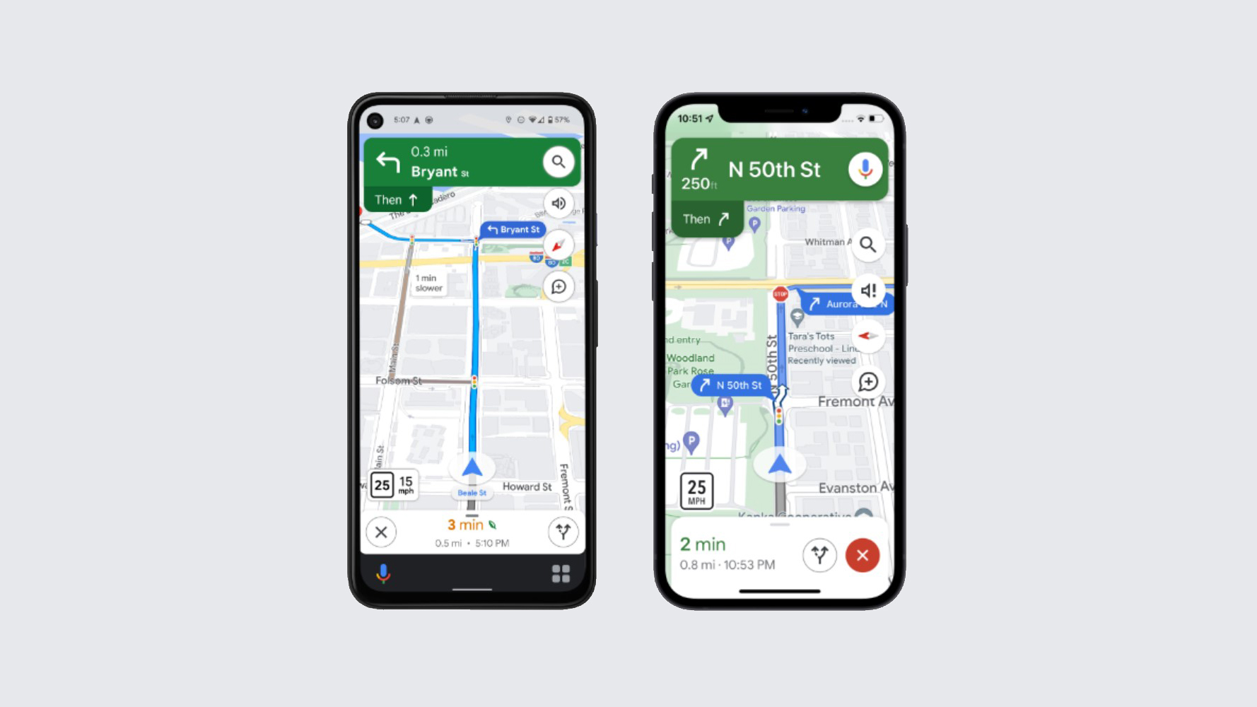 google maps nuovo design dettagliato su Android e iPhone: