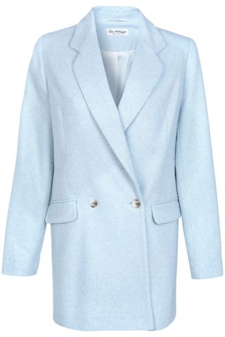 Miss Selfridge Baby Blue Coat, £85