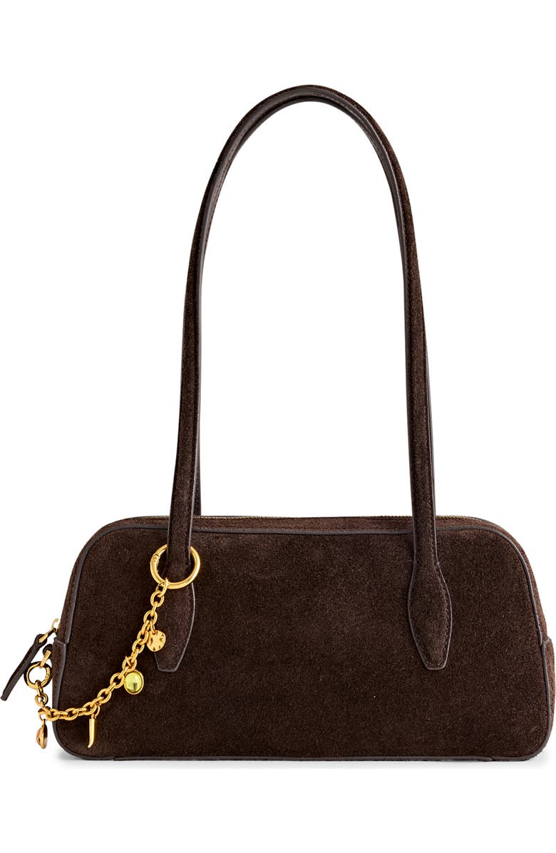 The Suede Top Zip Mini Shoulder Bag