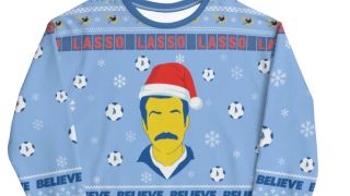 The Ted Lasso holiday sweater.