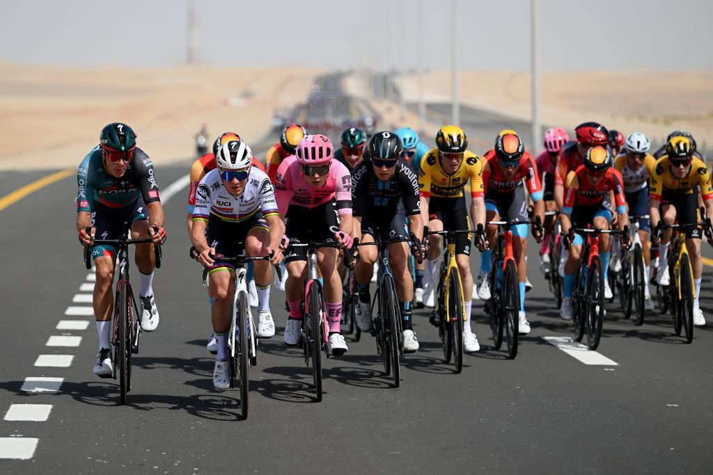 Remco Evenepoel was in the front echelon at the UAE Tour