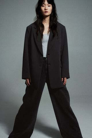 Oversize twill jacket