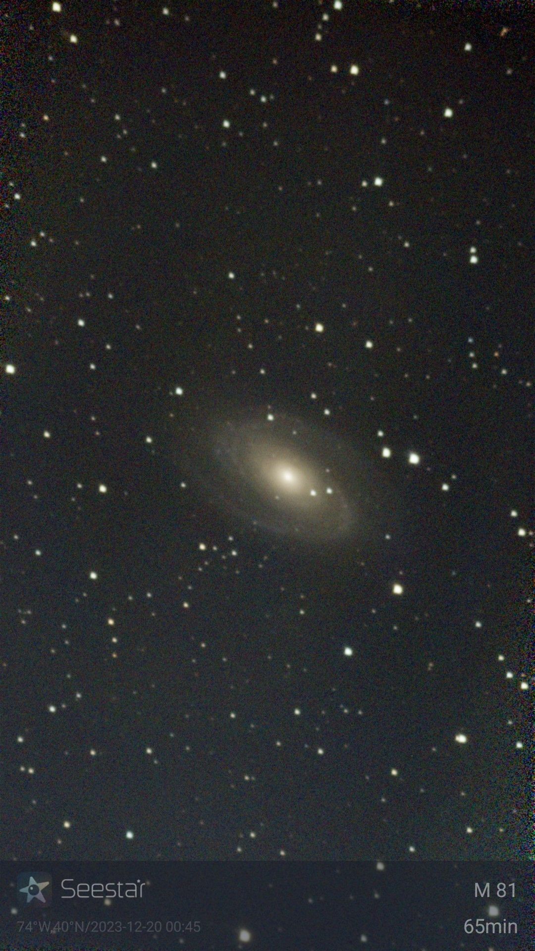 Seestar S50 astrophotography sample.
