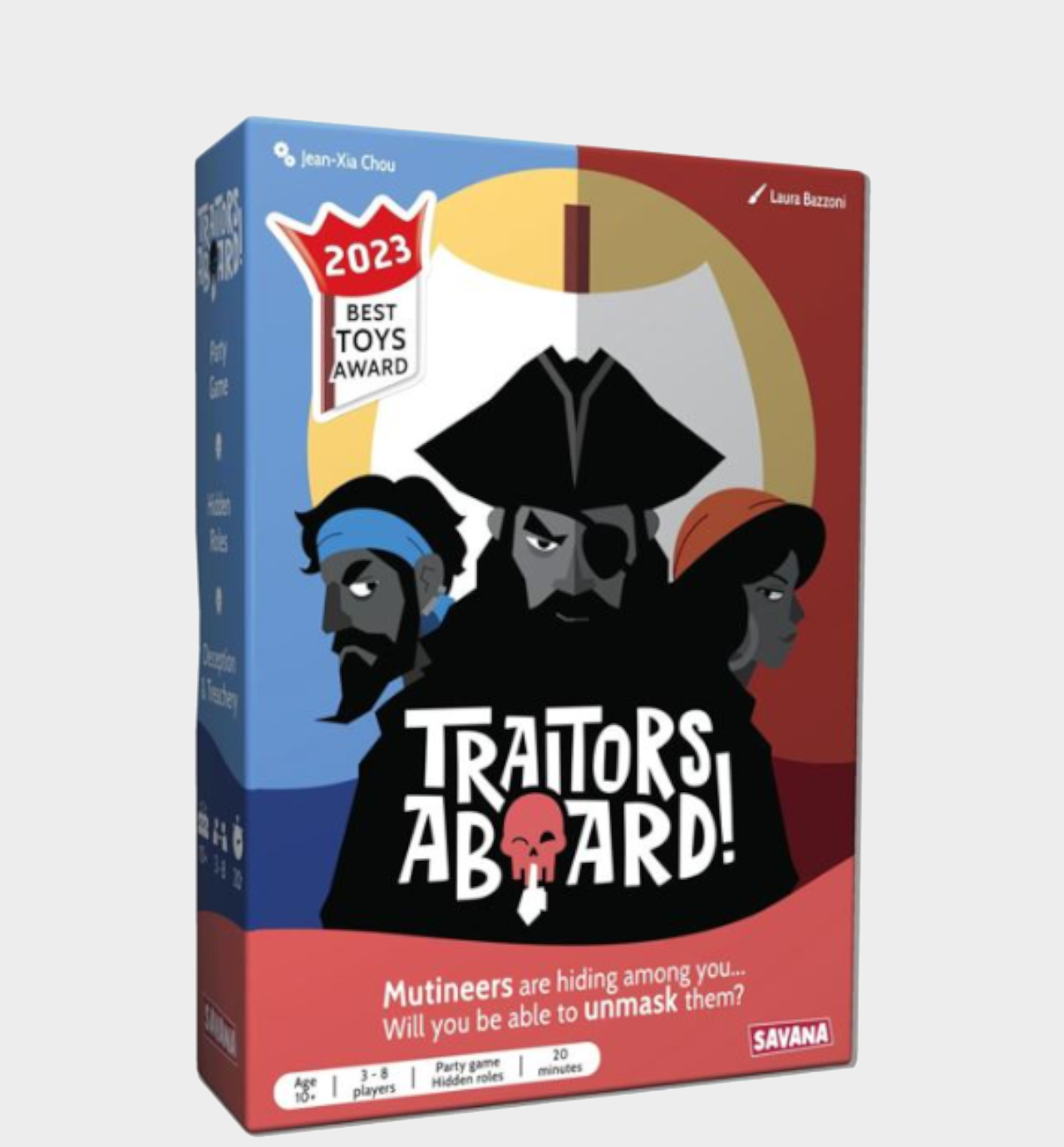 Traitors Aboard box on a plain background