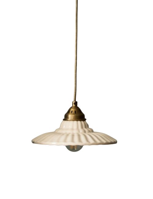 Essie Fluted Ceramic Pendant