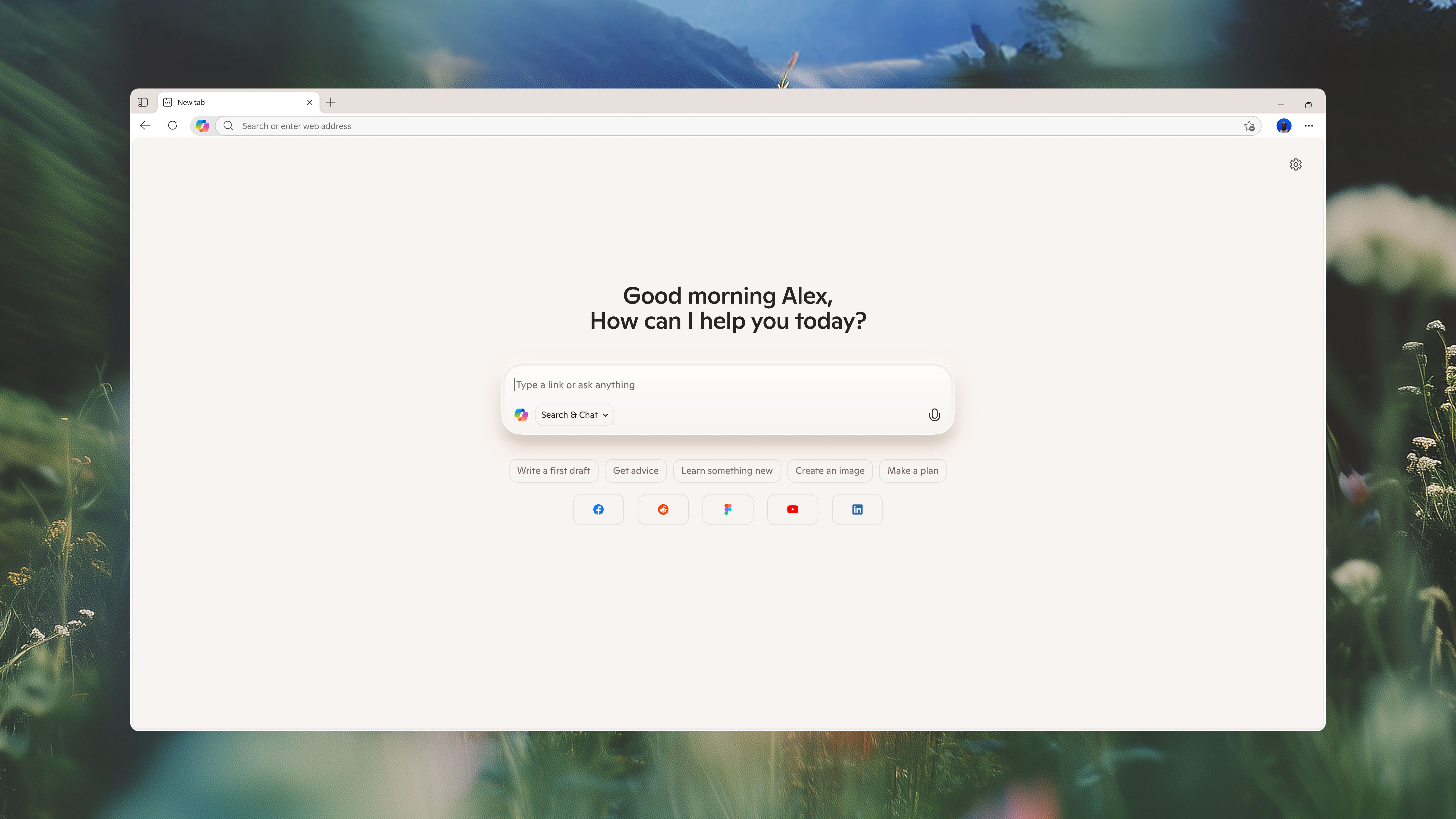 Edge browser in Copilot Mode