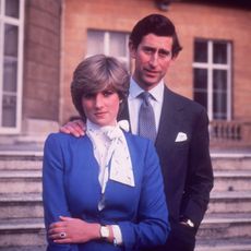 24th february 1981 charles, prince of wales, and diana, princess of wales, 1961 1997 at buckingham palace in london on the occasion of their engagement photo by central pressgetty images