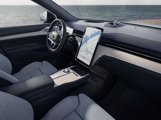 Car interior with touch-screen display