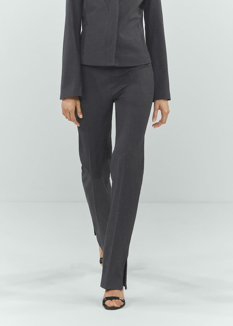 mango, Pants Bottom Side Zipper - Women