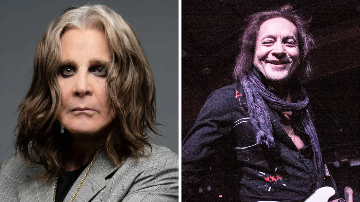 Ozzy Osbourne in 2022 and Jake E. Lee in 2018