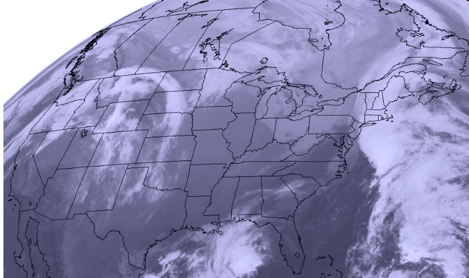 Satellite View of Thanksgiving Storms