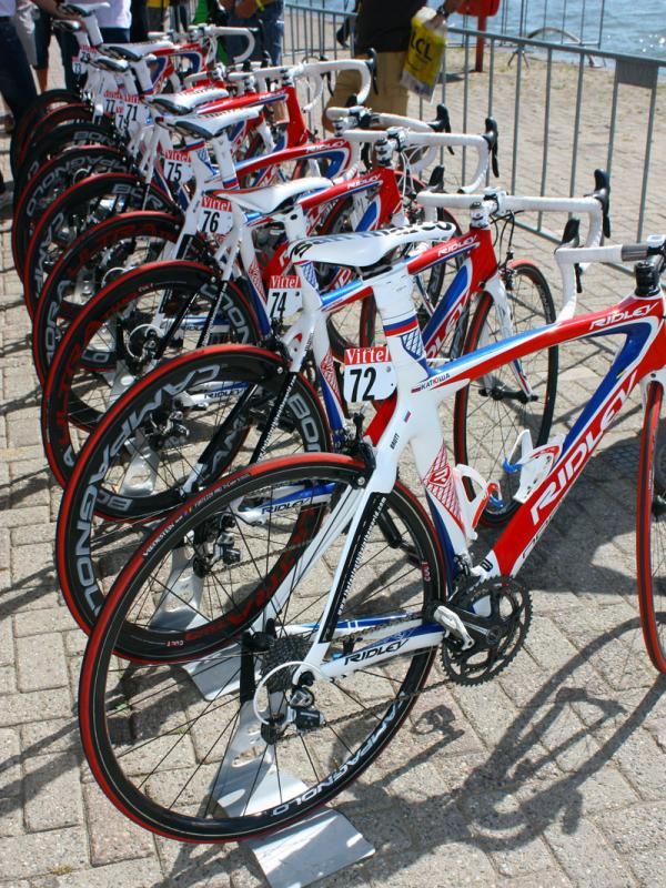 As with all Tour riders, Katusha has a choice of various rim depths to use for any given stage.