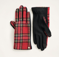 Wool Blend Tartan Gloves, $59.99