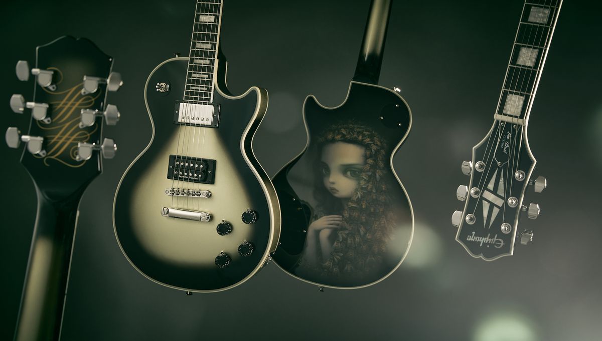 Adam Jones&#039; new Epiphone signature &quot;Veil of Bees&quot; Les Paul Custom