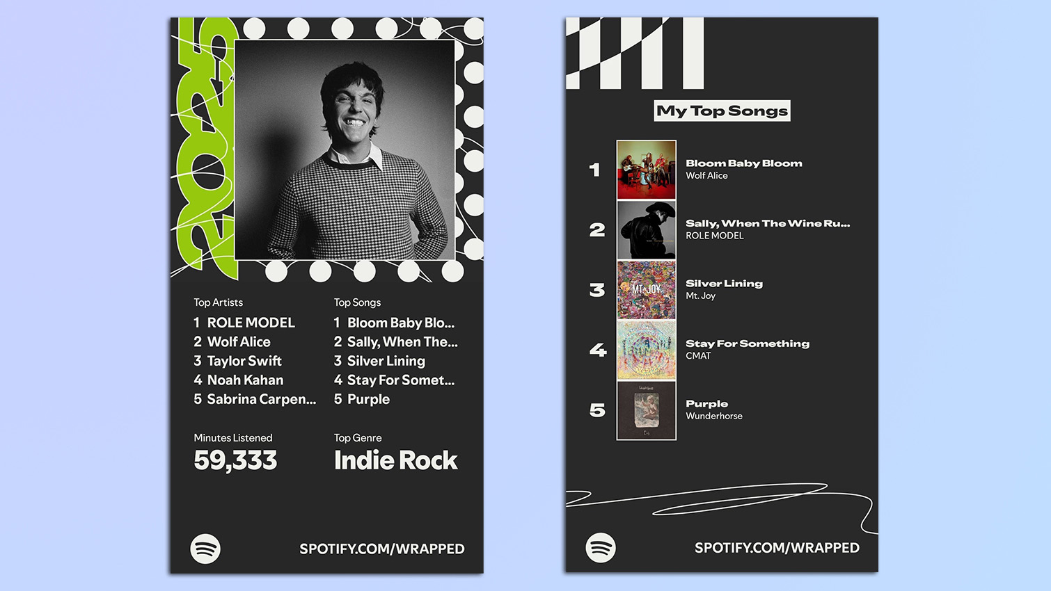 Screenshots taken from the Spotify app