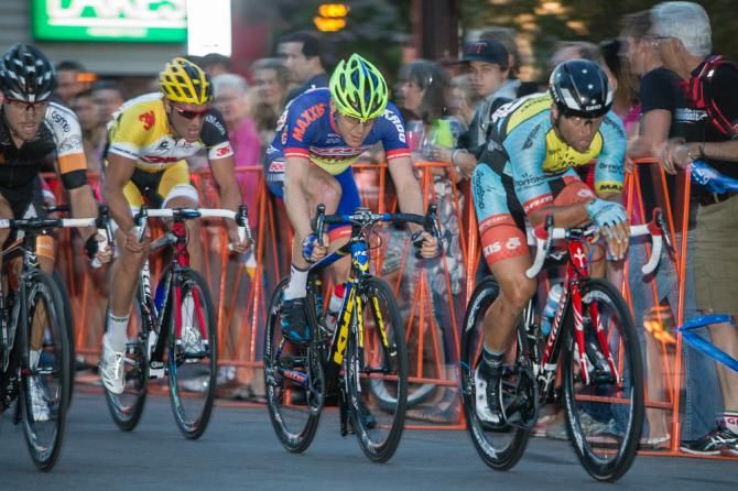 Eric Marcotte (Smartstop) leading into the final lap.